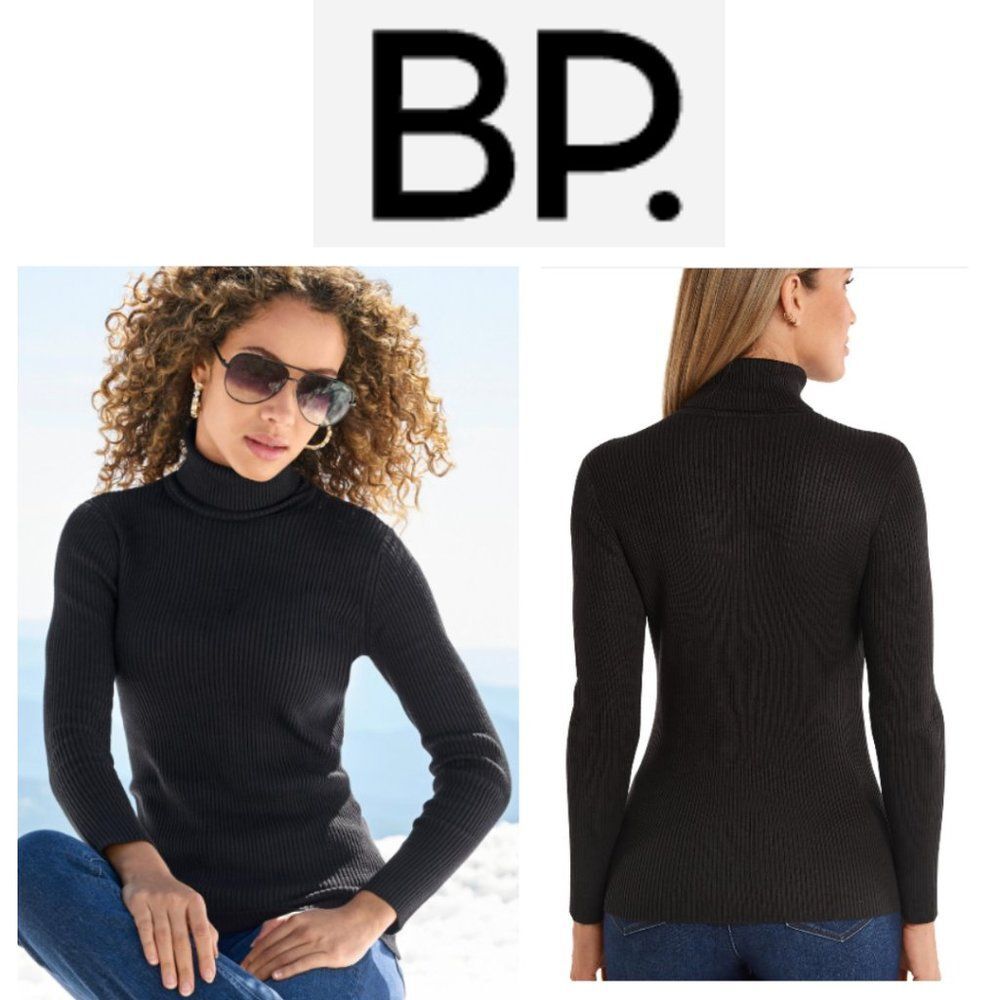 NWT BP. Black Turtleneck Sweater